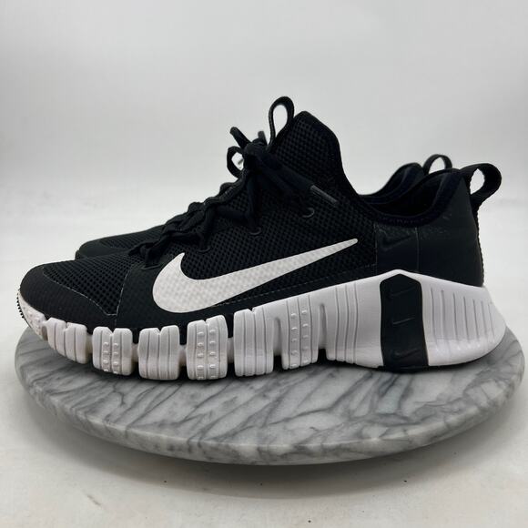 Nike Womens 12 Free Metcon 3 Training Shoes Black White Sneakers CJ6314-010 - Picture 4 of 14